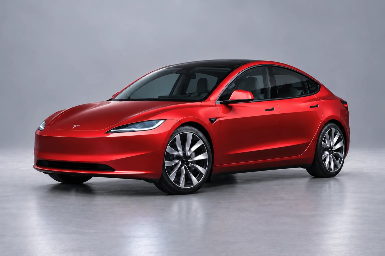 Tesla Model 3 Long Range – studiová fotografie