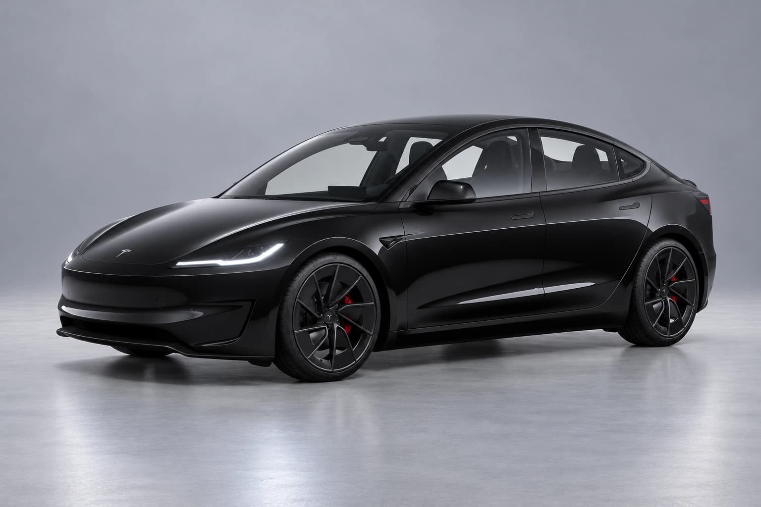 Tesla Model 3 Performance Highland – studiová fotografie